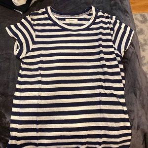 NWT Madewell Navy/White Stipped Tee
